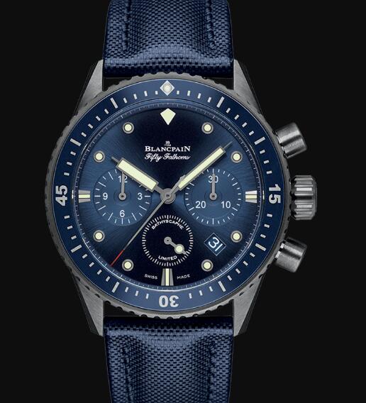 Review Blancpain Fifty Fathoms Watch Review Bathyscaphe Chronographe Flyback Ocean Commitment Replica Watch 5200 0240 O52A